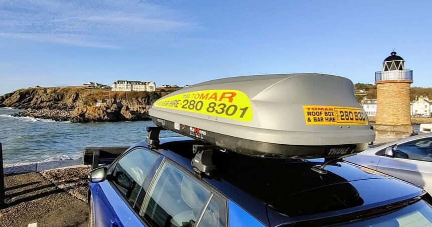 Roofbox in a nice holiday destination