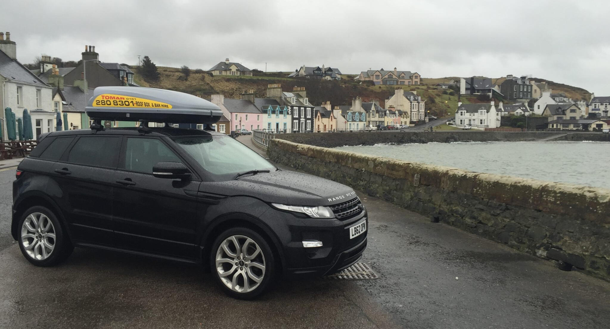 Roofbox in a nice holiday destination